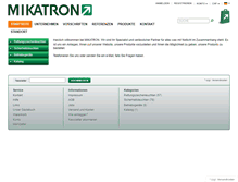 Tablet Screenshot of mikatron.ch